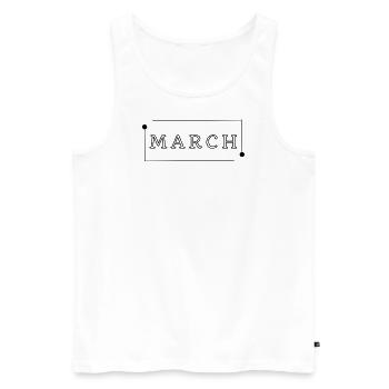 Mars - Débardeur bio Premium Homme - blanc - Devant - Michal (187cm)