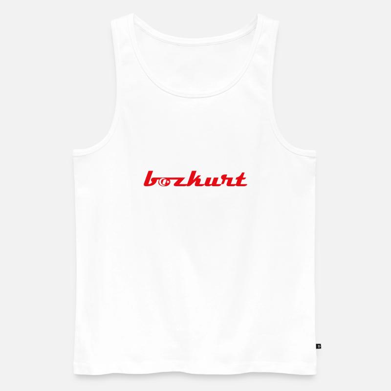 bozkurt - Männer Premium Bio Tank Top - Weiß