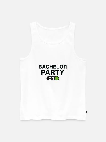 Junggesellenabschied am - Männer Premium Bio Tank Top - Weiß