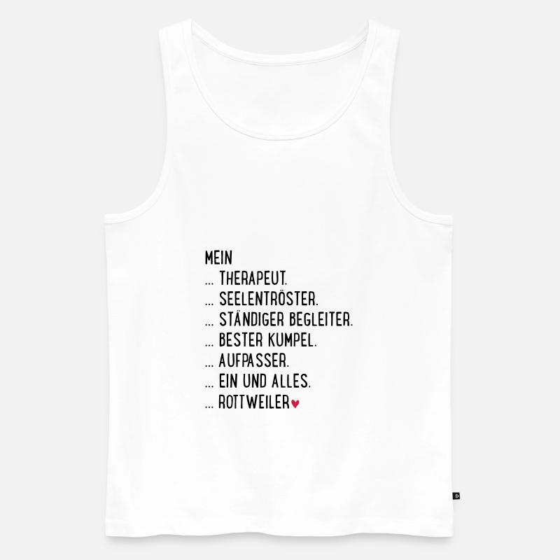 rottweiler - Männer Premium Bio Tank Top - Weiß