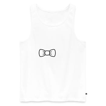 Mouche minimale - Débardeur bio Premium Homme - blanc - Devant - AI Model Male 178 light (178cm)