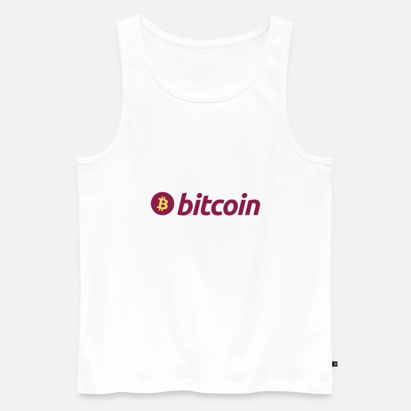 Bitcoin (Bitcoin) - Männer Premium Bio Tank Top - Weiß