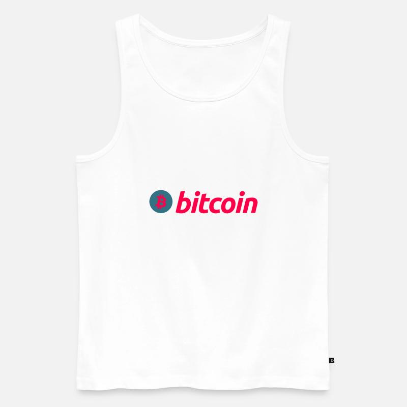 Bitcoin (Bitcoin) - Männer Premium Bio Tank Top - Weiß