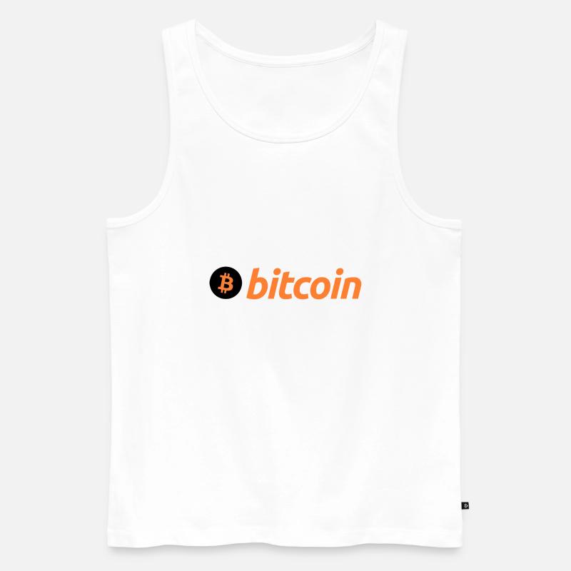 Bitcoin (Bitcoin) - Männer Premium Bio Tank Top - Weiß