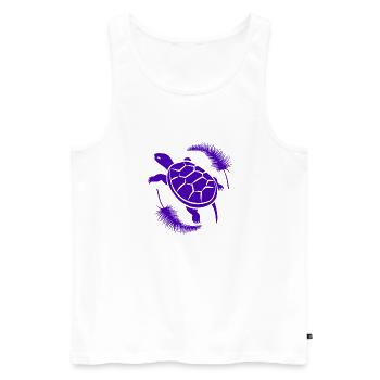 Tortue / Reptile - Reptile - Débardeur bio Premium Homme - blanc - Devant - AI Model Male 178 light (178cm)