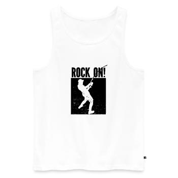 Angler Angelhaken Angelrute Sportfischer - Männer Premium Bio Tank Top - Weiß - Vorne - Michal (187cm)