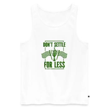 Motorcycle Motocross Bike Racing Motorsport - Men's Premium Organic Tank Top - white - Front - Michal (187cm)