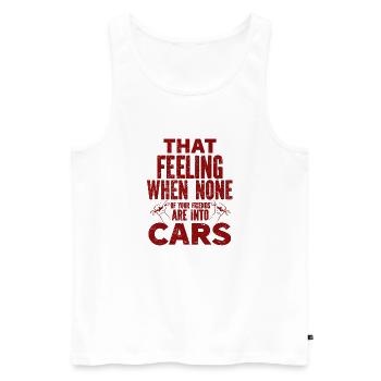 Voiture Vintage Racing Car Lovers Voiture Vétérans - Débardeur bio Premium Homme - blanc - Devant - AI Model Male 178 light (178cm)