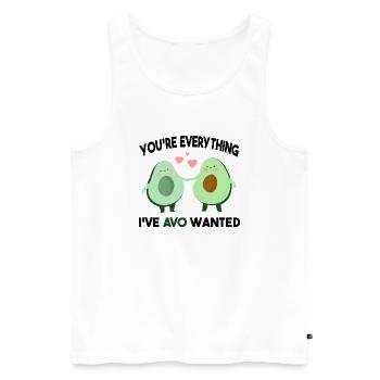 You're Everything I've AVO Wanted - Men's Premium Organic Tank Top - white - Front - AI Model Male 178 light (178cm)