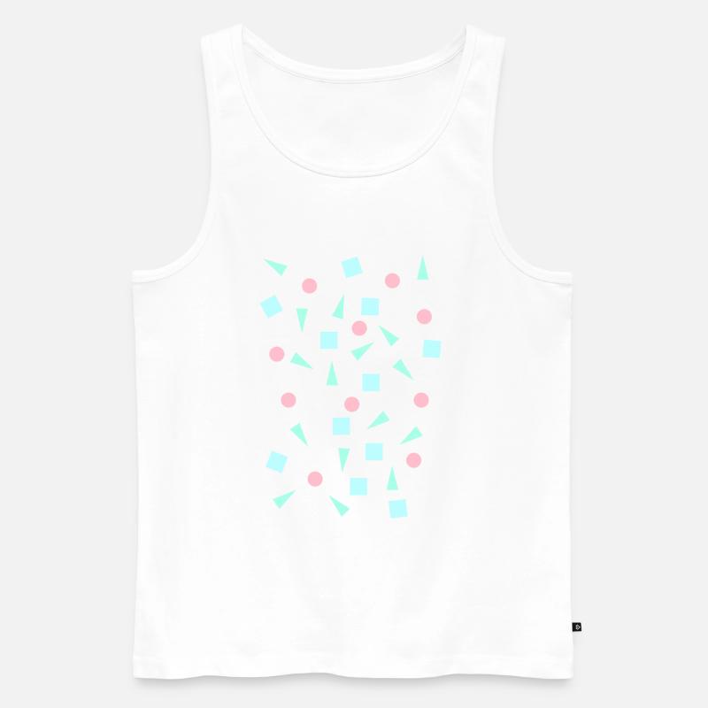 Hipster Formen - Männer Premium Bio Tank Top - Weiß