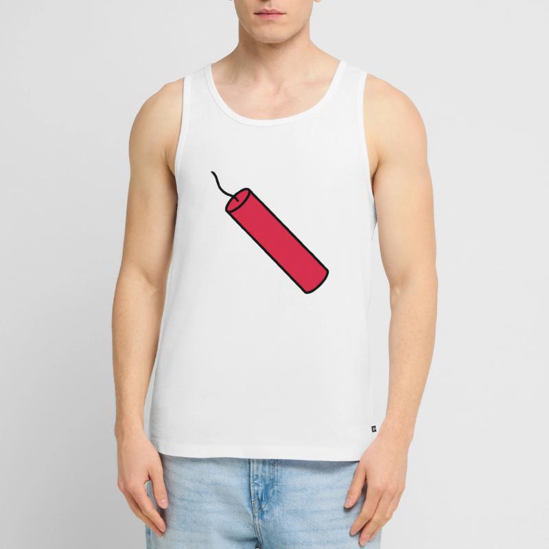 stop rod tnt dynamite explode explosion Men's Premium Organic Tank Top