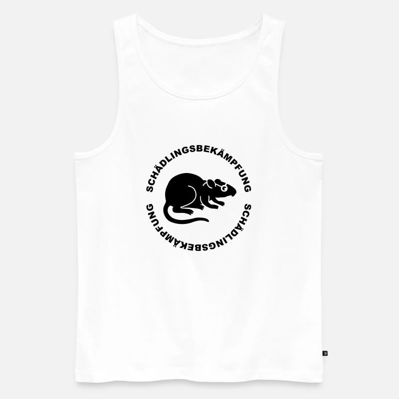 Schädlingdbekaempfung - Men's Premium Organic Tank Top - white