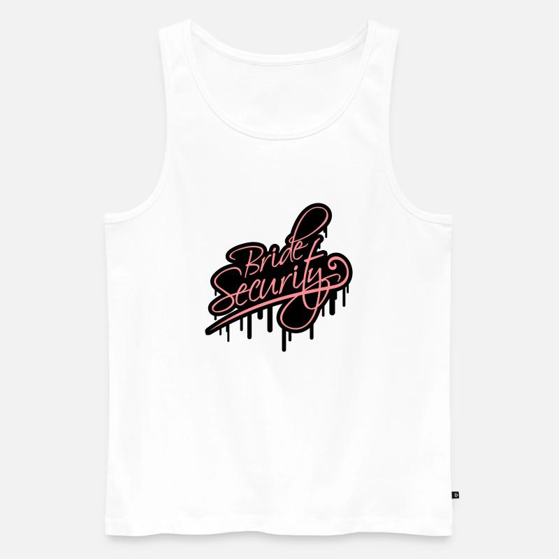 Bride Security - Männer Premium Bio Tank Top - Weiß
