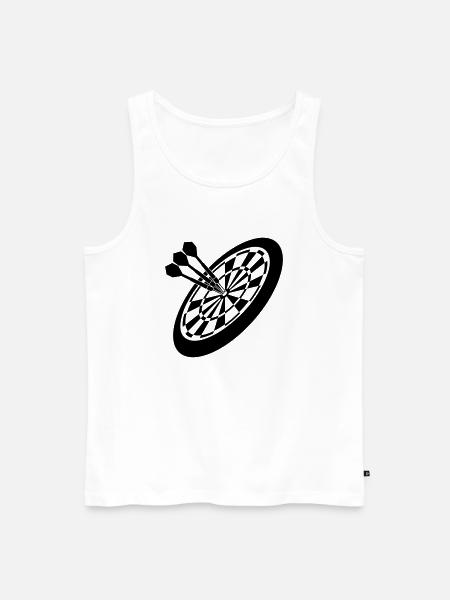 Dart Sport - Men's Premium Organic Tank Top - white