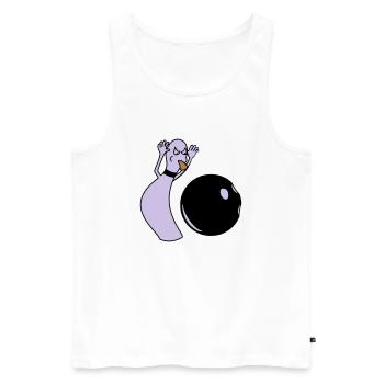 ällabätsch reloaded - Men's Premium Organic Tank Top - white - Front - Michal (187cm)