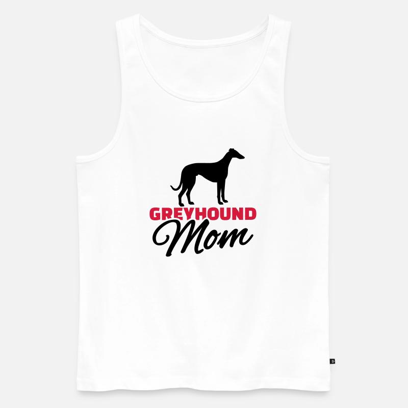 Windhund - Männer Premium Bio Tank Top - Weiß