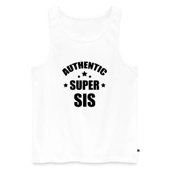 Sister Friend Schwester Soeur Sœur Baby Birth - Men's Premium Organic Tank Top - white - Front - Michal (187cm)
