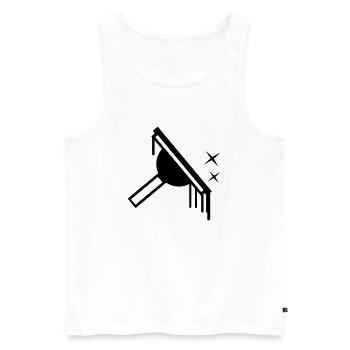 Fenster Reiniger Window Cleaner - Männer Premium Bio Tank Top - Weiß - Vorne - AI Model Male 178 light (178cm)
