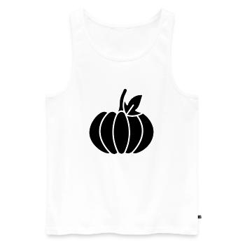 Kürbis 06 - Männer Premium Bio Tank Top - Weiß - Vorne - AI Model Male 178 light (178cm)
