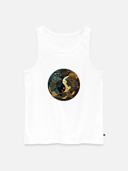 Zwillinge Sternzeichen Geschenk - Männer Premium Bio Tank Top - Weiß
