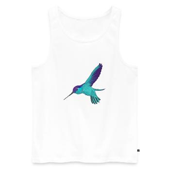 Colibri - Débardeur bio Premium Homme - blanc - Devant - Michal (187cm)