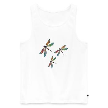 Wichtig - Männer Premium Bio Tank Top - Weiß - Vorne - Michal (187cm)