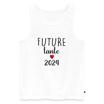 Future Aunt - 2024 - Men's Premium Organic Tank Top - white - Front - AI Model Male 178 light (178cm)