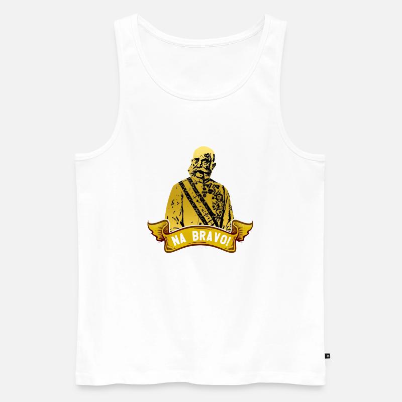 Kaiser Josef - Männer Premium Bio Tank Top - Weiß