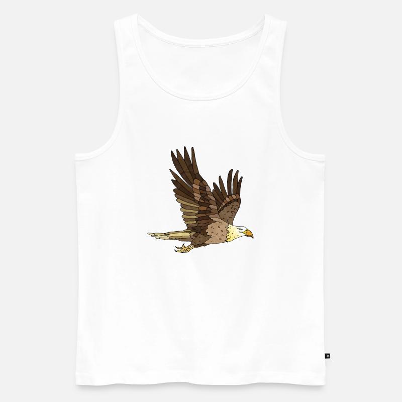 Vogel - Männer Premium Bio Tank Top - Weiß