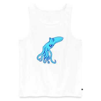 Octopus, Octopus, Octopus, Cephalopod, Giant Squid - Men's Premium Organic Tank Top - white - Front - AI Model Male 178 light (178cm)