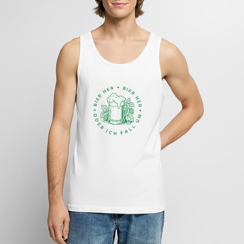 Bees here - Oder ich fall um! Men's Premium Organic Tank Top