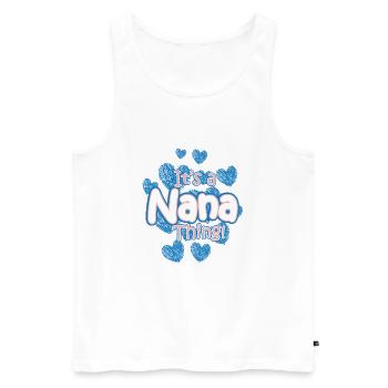 Großmutter Oma - Männer Premium Bio Tank Top - Weiß - Vorne - AI Model Male 178 light (178cm)
