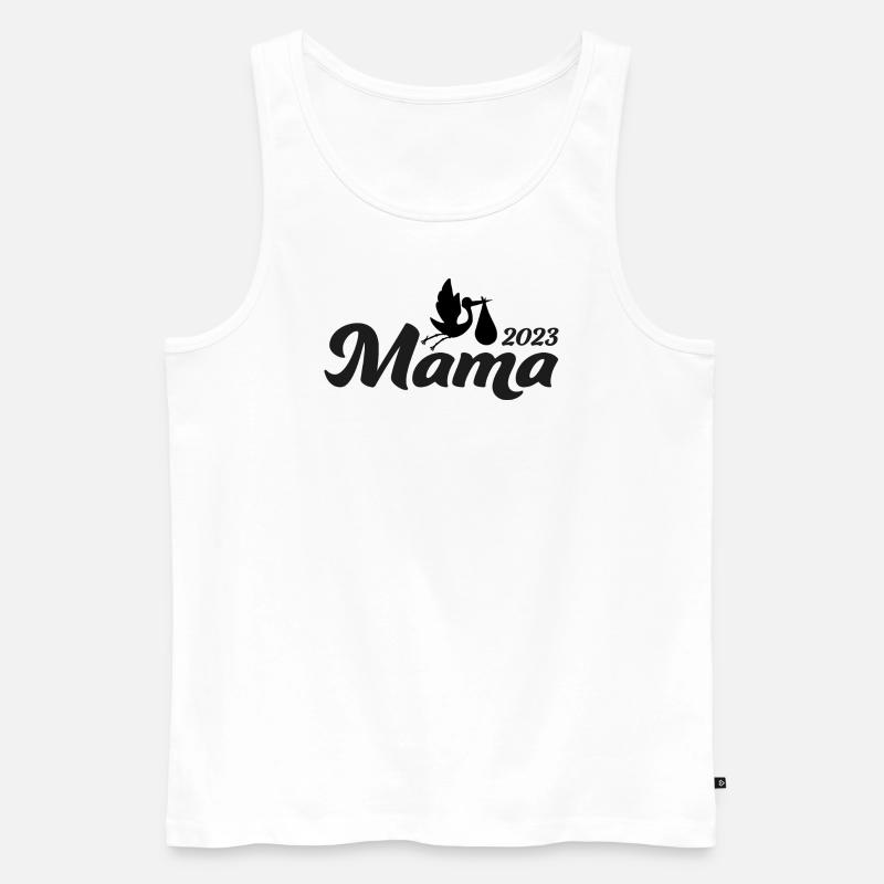 Mutterfreuden 2023 - Männer Premium Bio Tank Top - Weiß