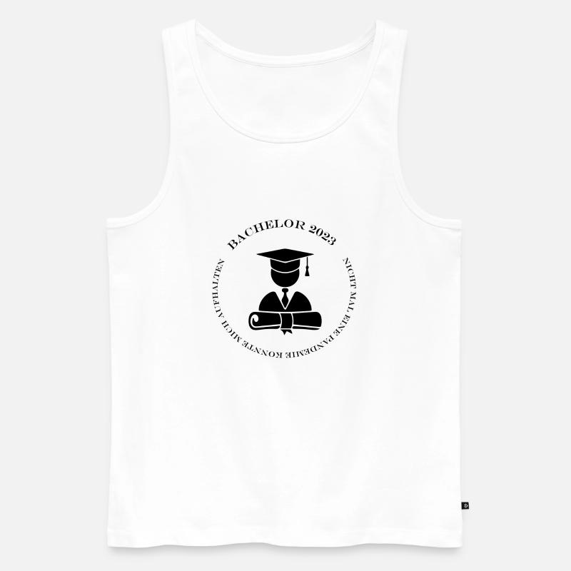 Bachelor 2023 - Abschlussgeschenkt - Männer Premium Bio Tank Top - Weiß