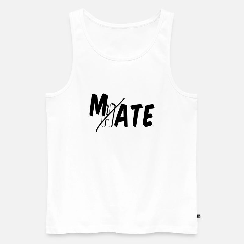 I mate you - Männer Premium Bio Tank Top - Weiß