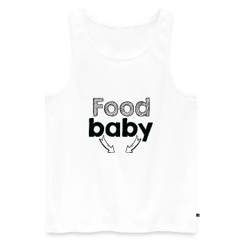 Nahrung Baby - Männer Premium Bio Tank Top - Weiß - Vorne - Michal (187cm)