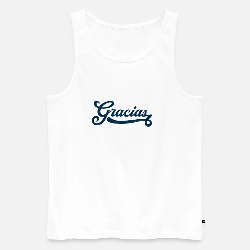 Gracias - Männer Premium Bio Tank Top - Weiß