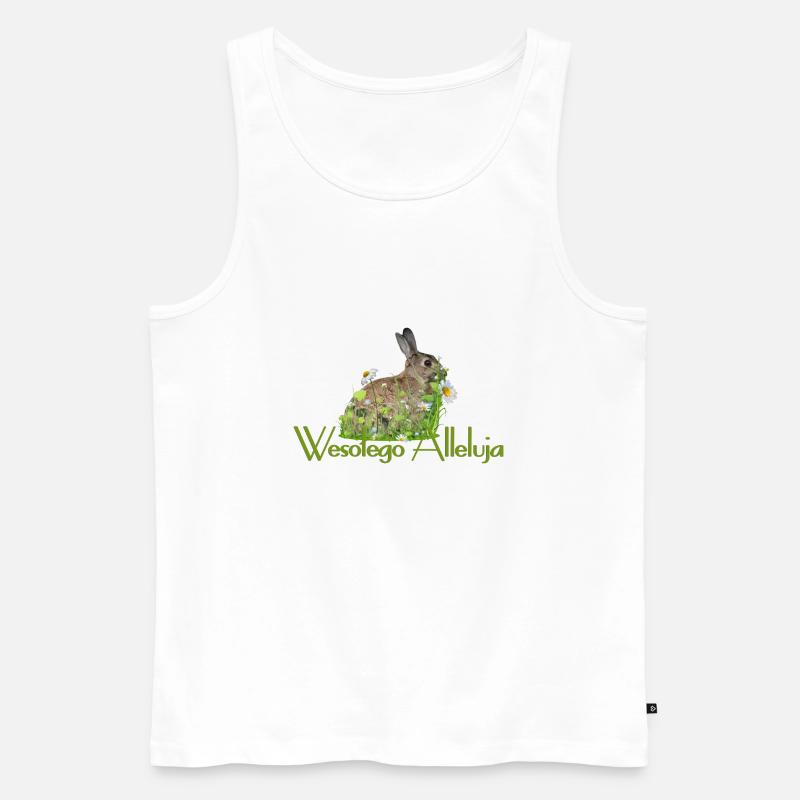 Frohe Ostern - Männer Premium Bio Tank Top - Weiß