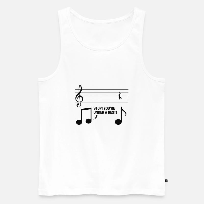 You'm Under A Rest - Männer Premium Bio Tank Top - Weiß