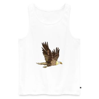 Oiseau - Débardeur bio Premium Homme - blanc - Devant - Michal (187cm)