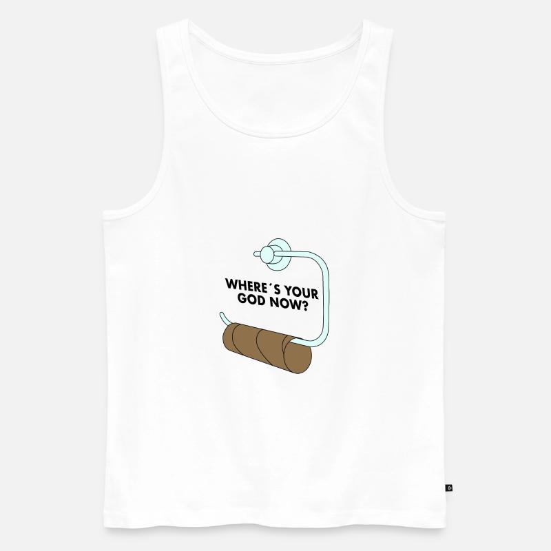 Klopapier - Männer Premium Bio Tank Top - Weiß