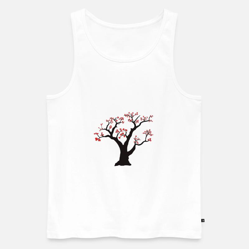 Baum - Männer Premium Bio Tank Top - Weiß