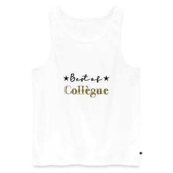 RETIREMENT. HAPPY RETIREMENT. HAPPY RETIREMENT - Men's Premium Organic Tank Top - white - Front - Michal (187cm)