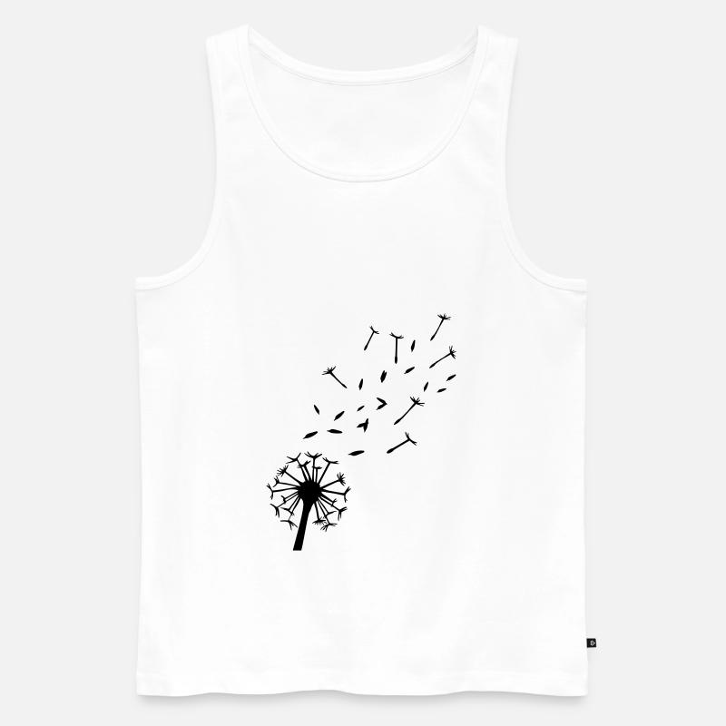 Löwenzahn - Männer Premium Bio Tank Top - Weiß