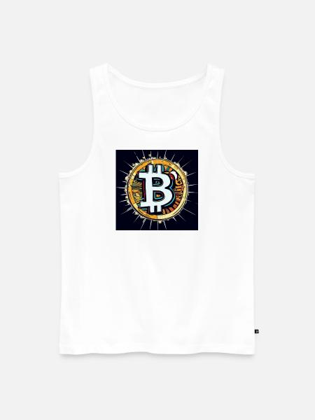Krypto - Männer Premium Bio Tank Top - Weiß