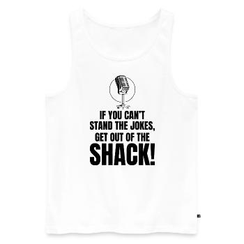 Amateurfunker Humor Witze - Männer Premium Bio Tank Top - Weiß - Vorne - Michal (187cm)