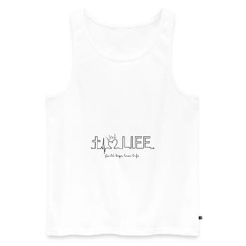 Christian Christian Church Religion Life - Men's Premium Organic Tank Top - white - Front - Michal (187cm)