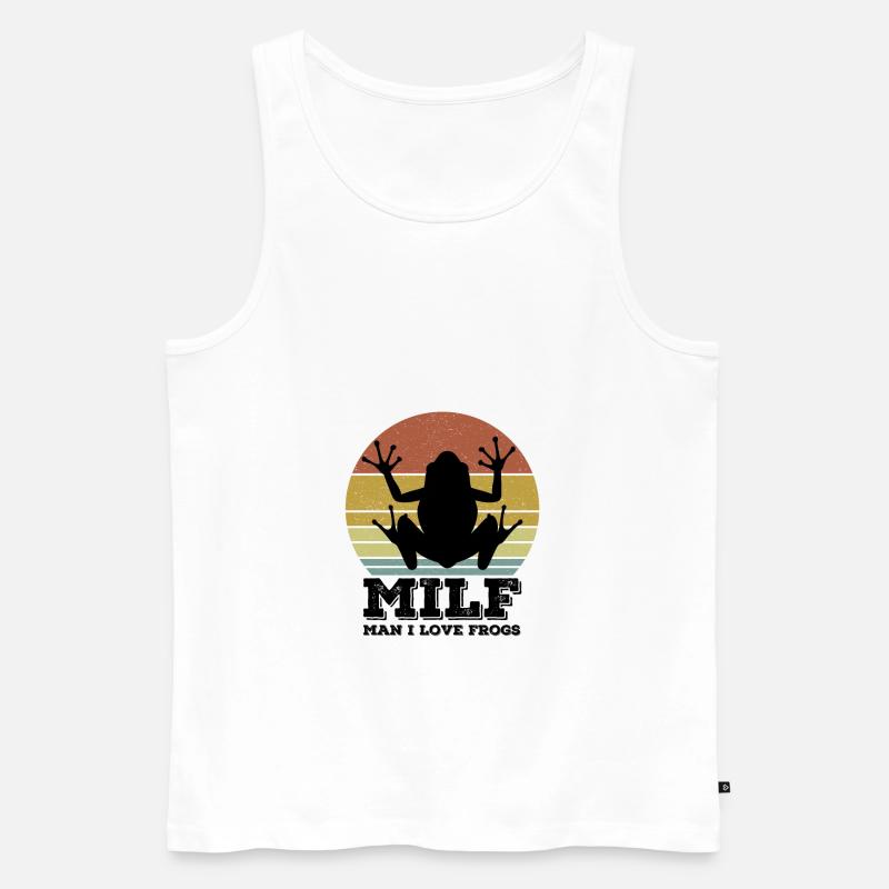 Frosch - Männer Premium Bio Tank Top - Weiß