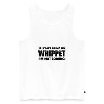 Whippet - Men's Premium Organic Tank Top - white - Front - AI Model Male 178 light (178cm)