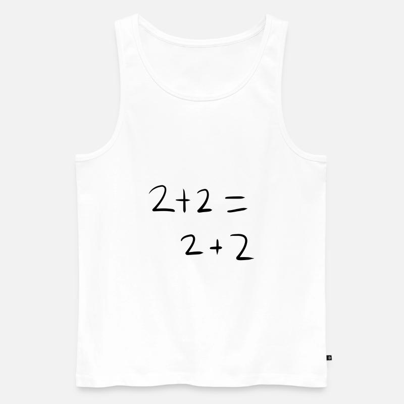 Mathematik Mathe - Männer Premium Bio Tank Top - Weiß